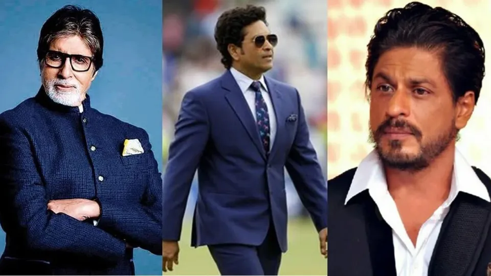 Amitabh Bachchan Sachin Tendulkar Shah Rukh Khan