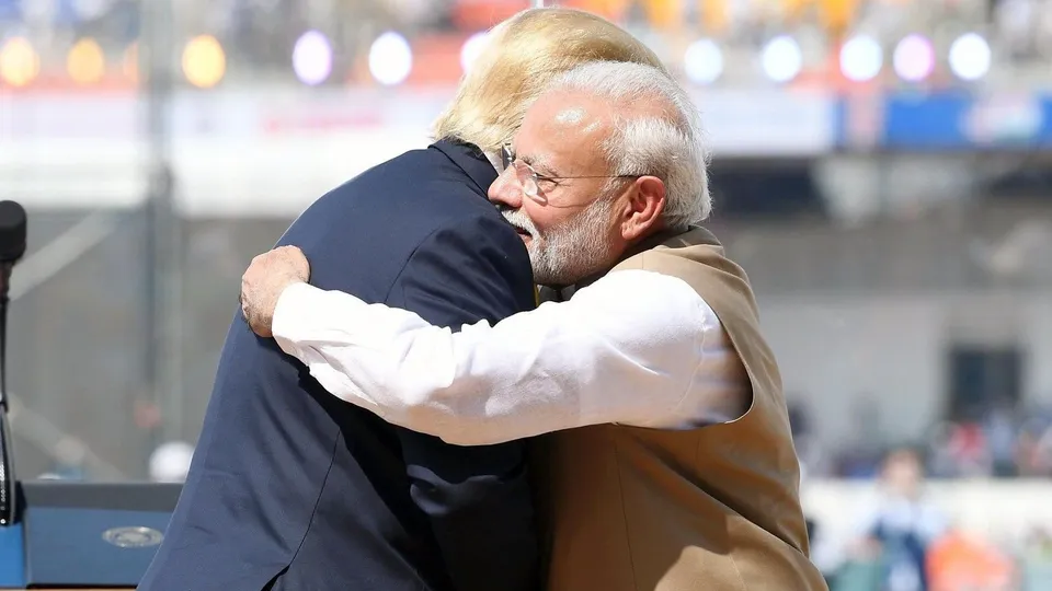 Narendra Modi Donald Trump India US Modi Hugging Trump