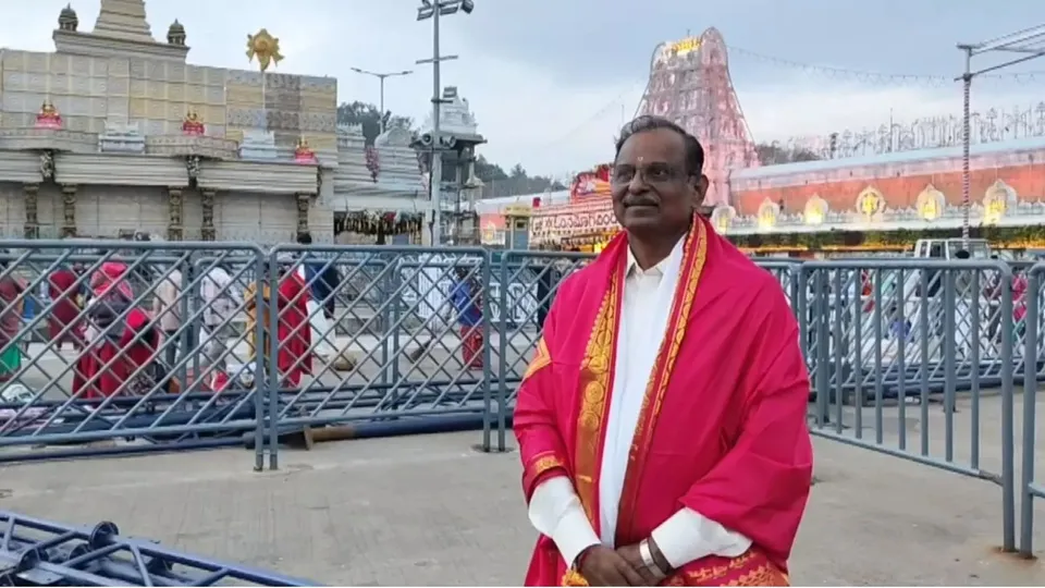 V Narayanan visits Tirupati