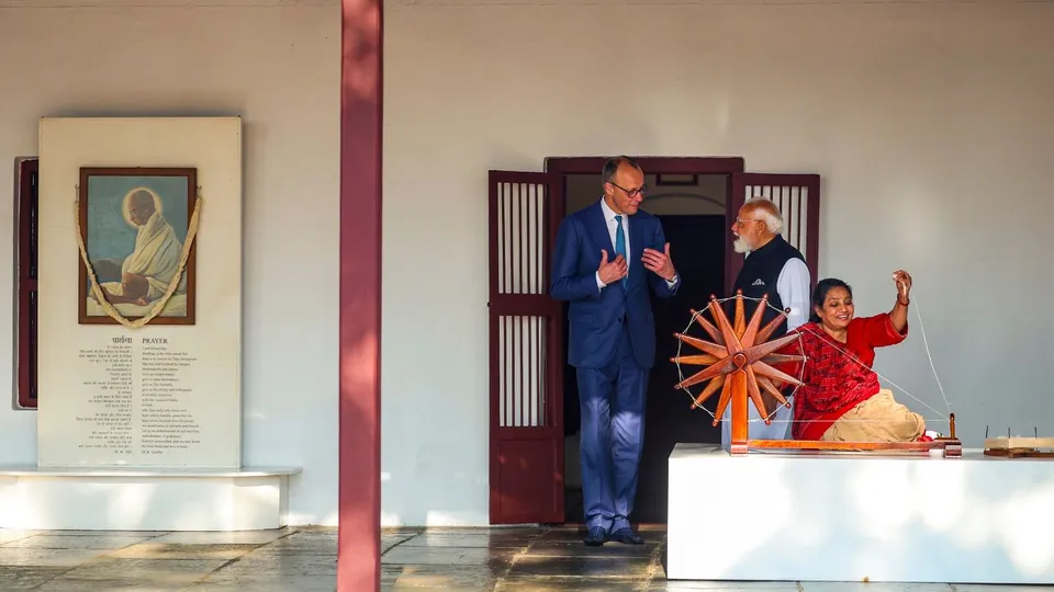 German Chancellor Friedrich Merz Gandhi Ashram