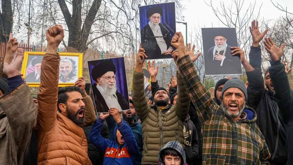 Pro Iran rally in Srinagar
