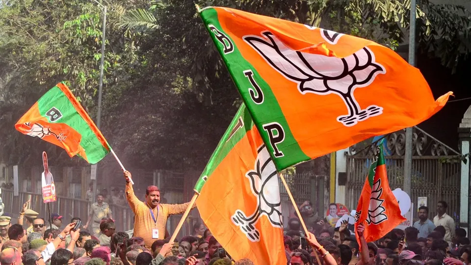 BJP Flag BMC Election Results BJP Wins Bharatiya Janata Party