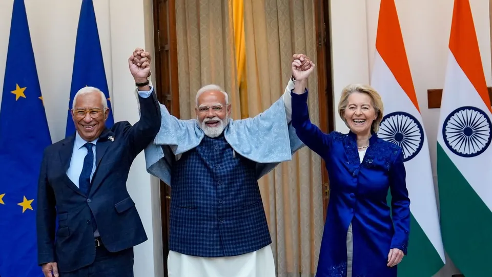 Narendra Modi Ursula von der Leyen India EU FTA