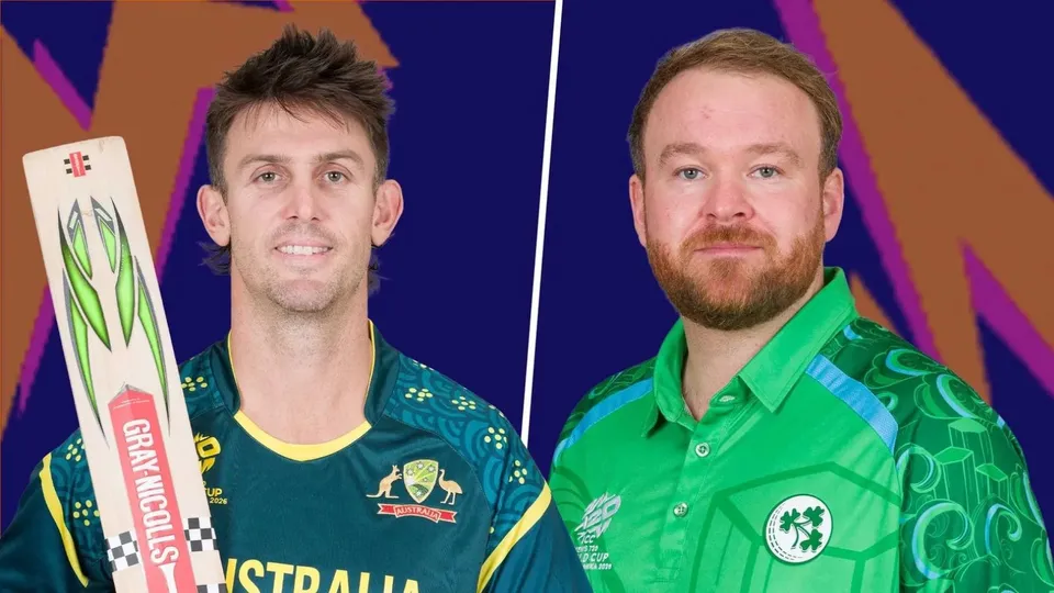 Australia vs Ireland Mitchell Marsh Paul Stirling