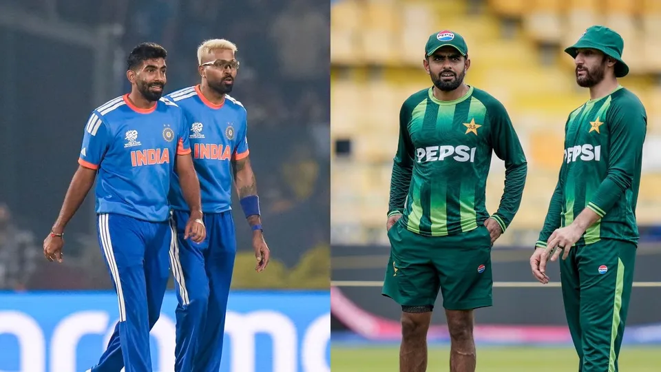 India vs Pakistan Jasprit Bumrah Hardik Pandya Babar Azam Salman Ali Agha