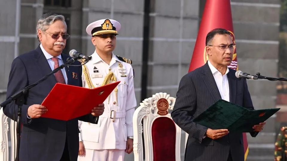 Tarique Rahman takes oath as Prime Minister of Bangladesh on Tuesday, Feb 17, 2026.
