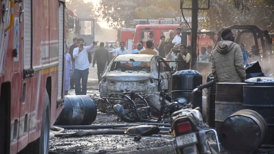 Faridabad factory fire