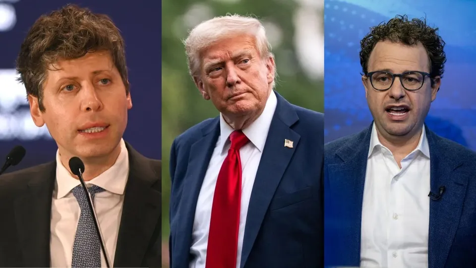 OpenAI Anthropic Sam Altman Donald Trump Dario Amodei