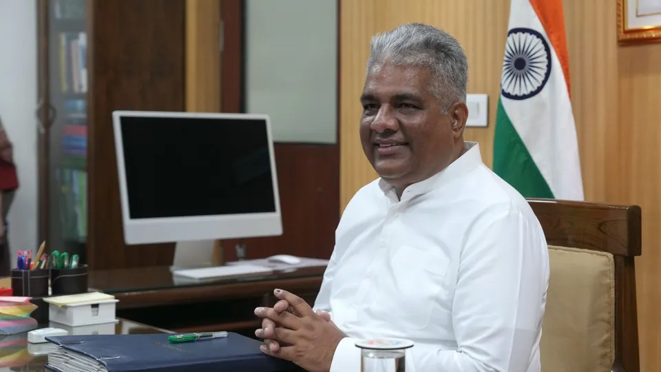 BJP MP Bhupender Yadav takes charge as Environment, Forest and Climate Change Minister a day after the portfolio allocation, in New Delhi, Tuesday, June 11, 2024.