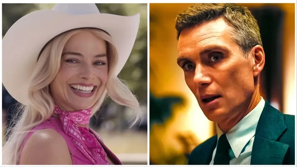 Margot Robbie Cillian Murphy Barbie vs Oppenheimer