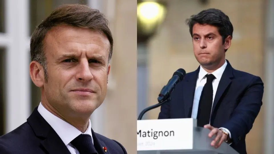 Emmanuel Macron Gabriel Attal