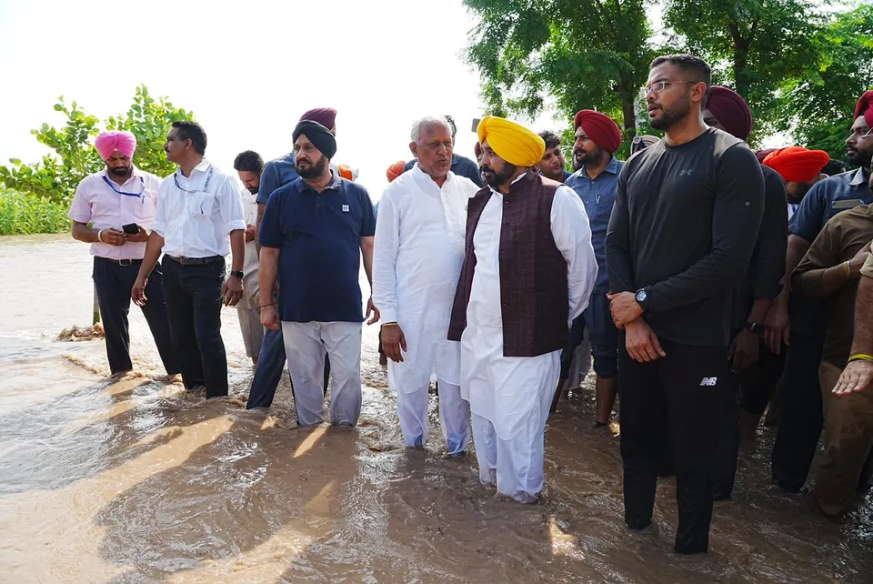 Bhagwant mann Punjab Flood
