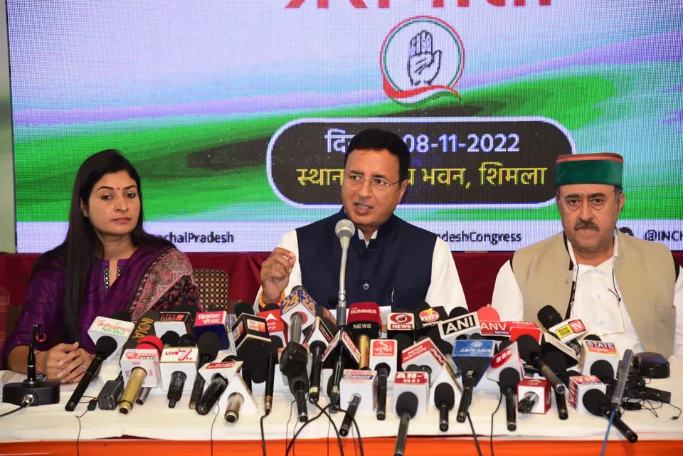 Randeep Surjewala Congress Himachal