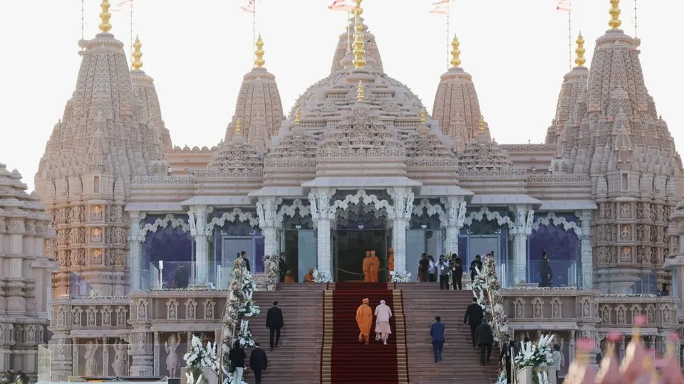 First stone Hindu temple in Abu Dhabi