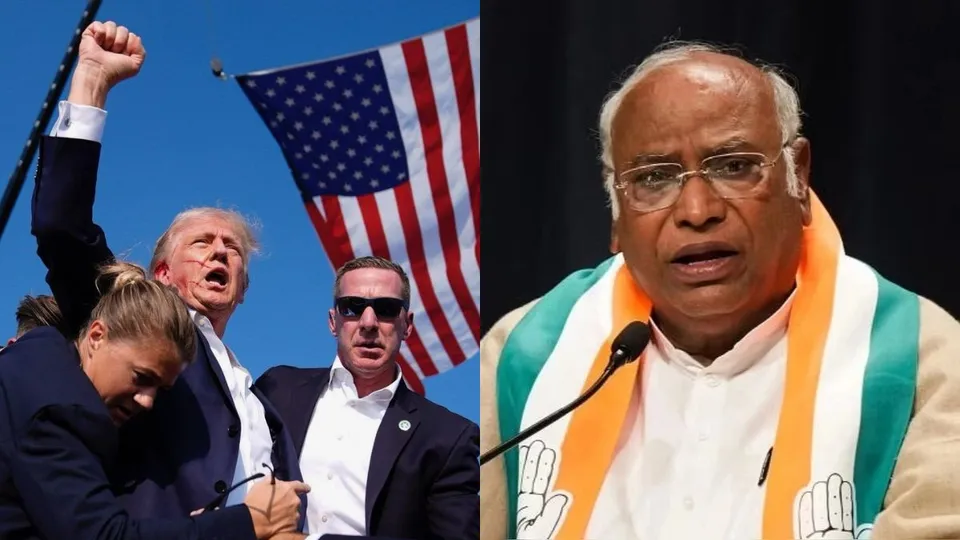 Congress president Mallikarjun Kharge on attack on former US President Donald Trump