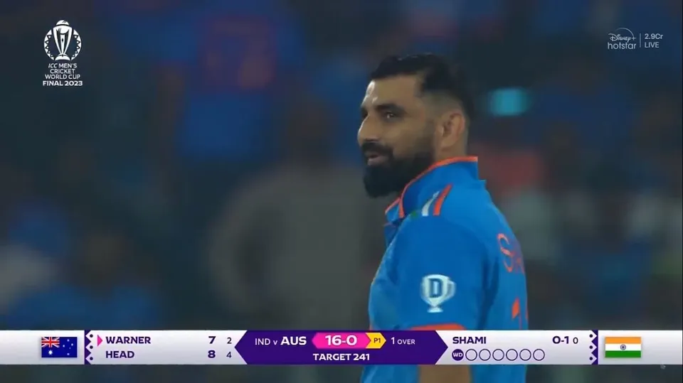 Mohammed Shami strikes early, sends Warner to pavilion