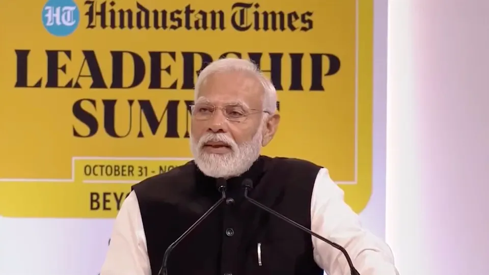 Narendra Modi addresses Hindustan Times Leadership Summit