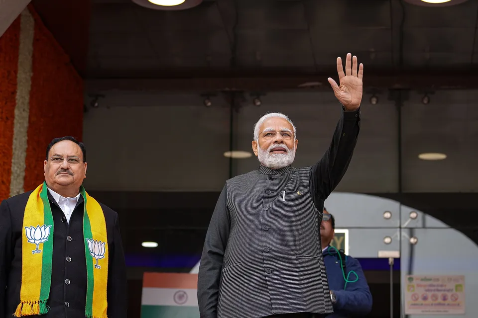 Narendra Modi J P Nadda BJP National Executive