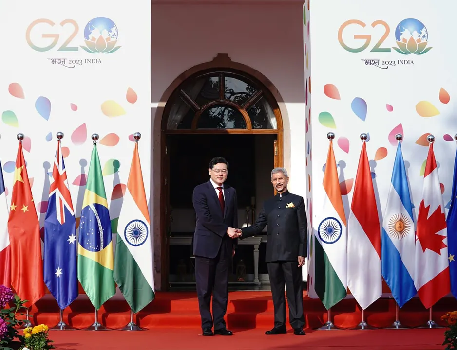 S Jaishankar welcomes Chinese Foreign Minister Qin Gang