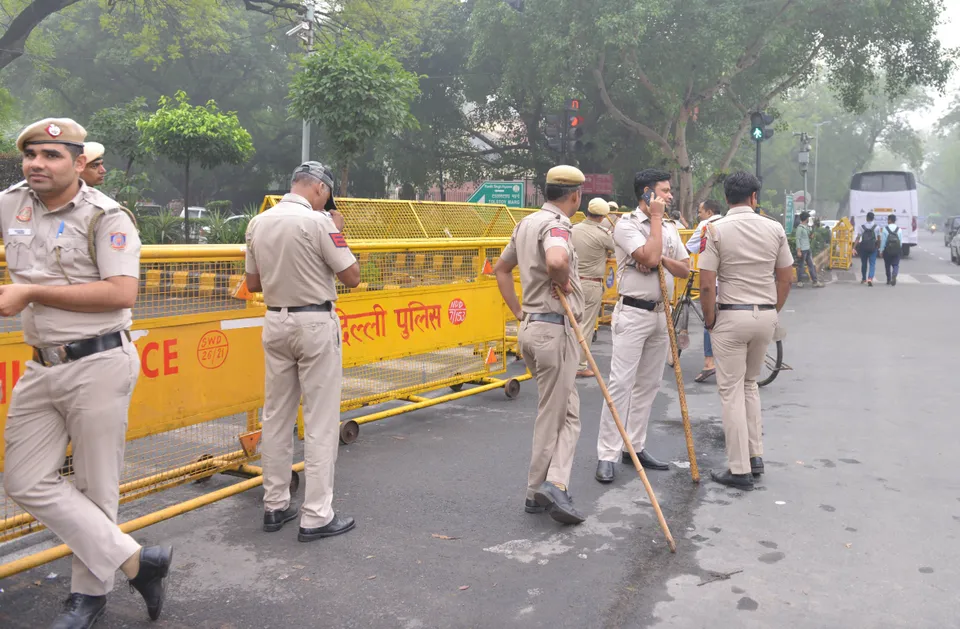 Tight security arrangements near Jantar Mantar after a scuffle allegedly broke out between protesting wrestlers and the police late Wednesday, in New Delhi