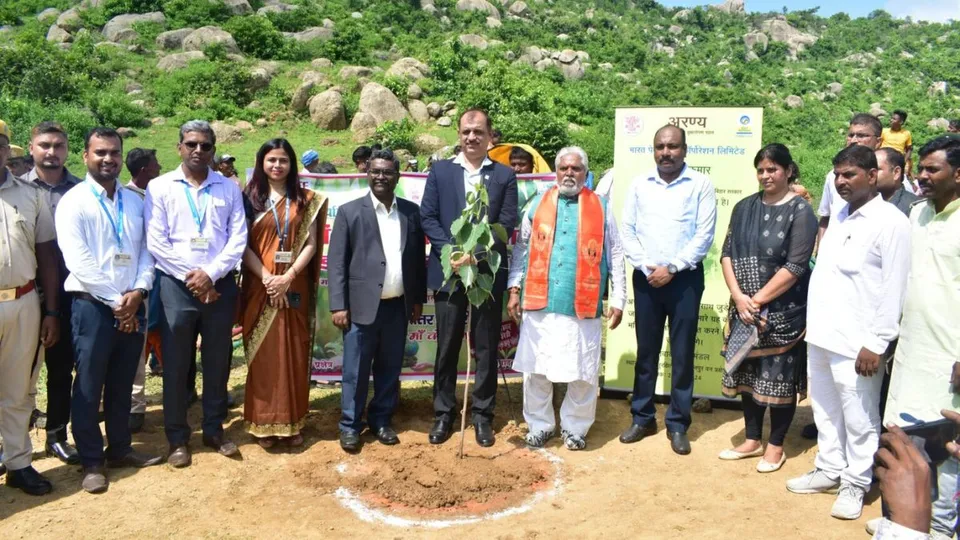 BPCL launches aerial seeding through drones to reforest hills in Bihar on Wednesday