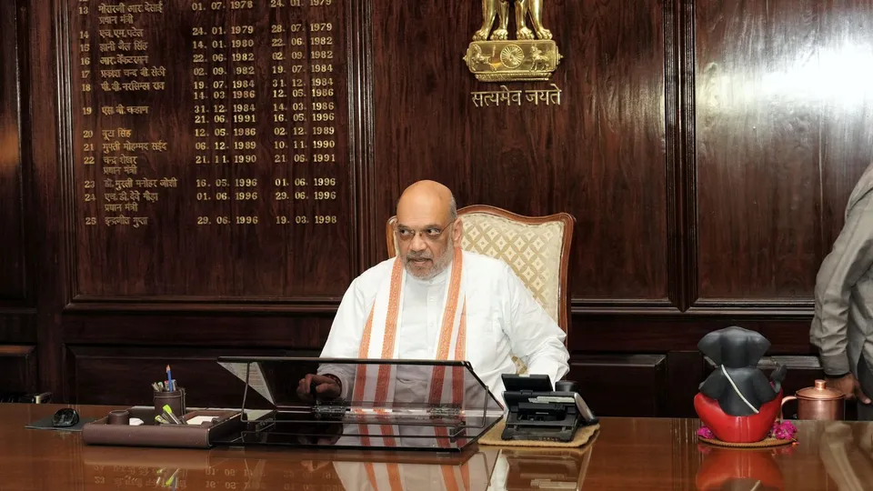 Union Minister Amit Shah takes charge as Home Minister a after the portfolio allocation, in New Delhi, Tuesday, June 11, 2024.
