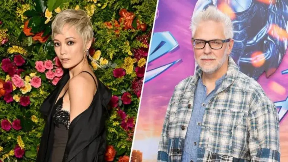 Pom Klementieff and James Gunn