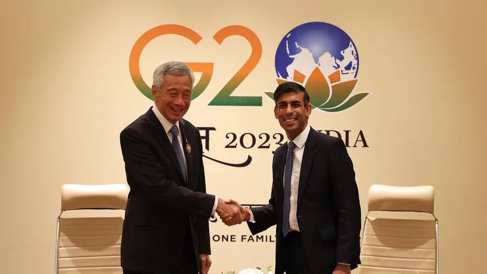 Lee Hsien Loong Rishi Sunak UK-Singapore Strategic Partnership