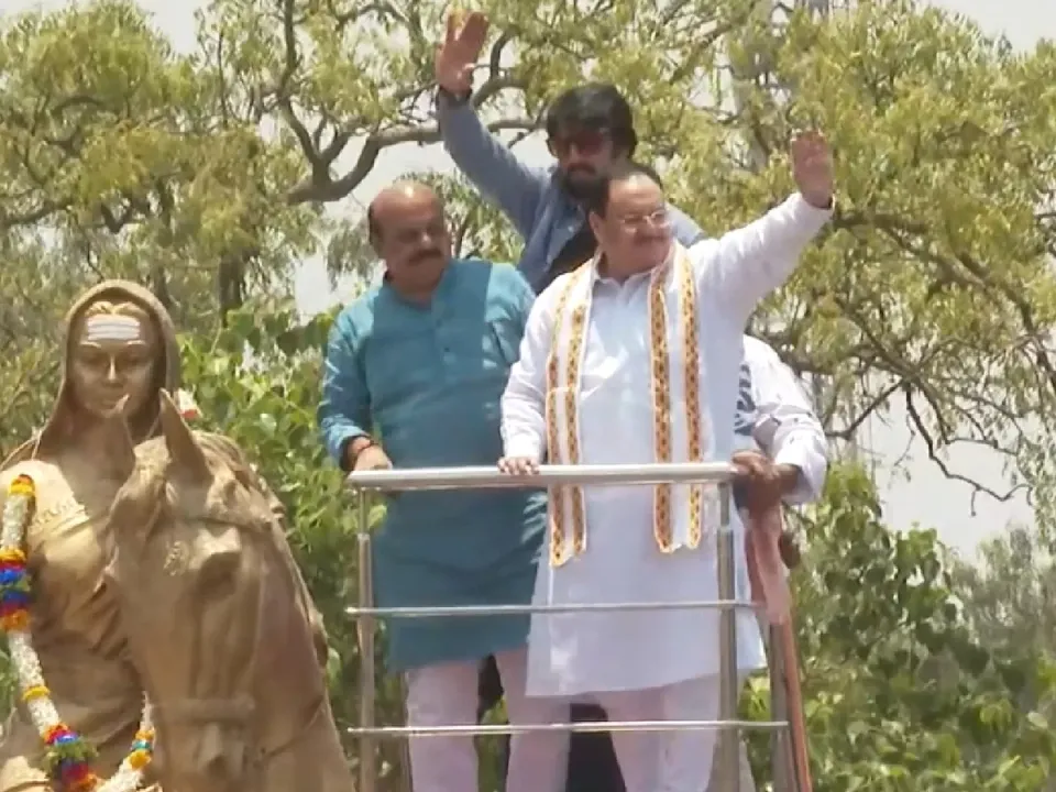 Basavaraj Bommai JP Nadda Sudeep