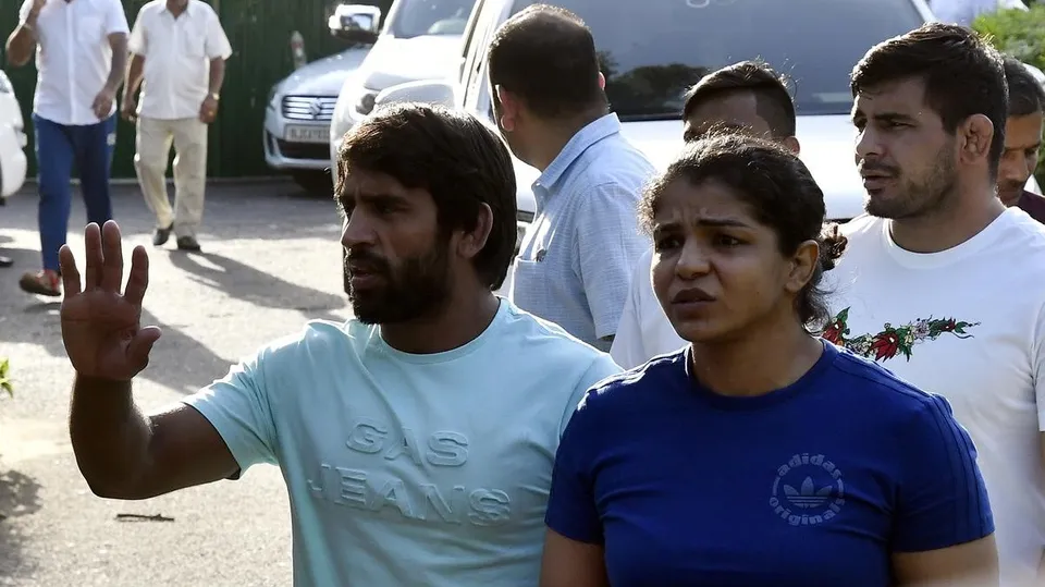 Bajrang Punia Sakshi Malik Anurag Thakur