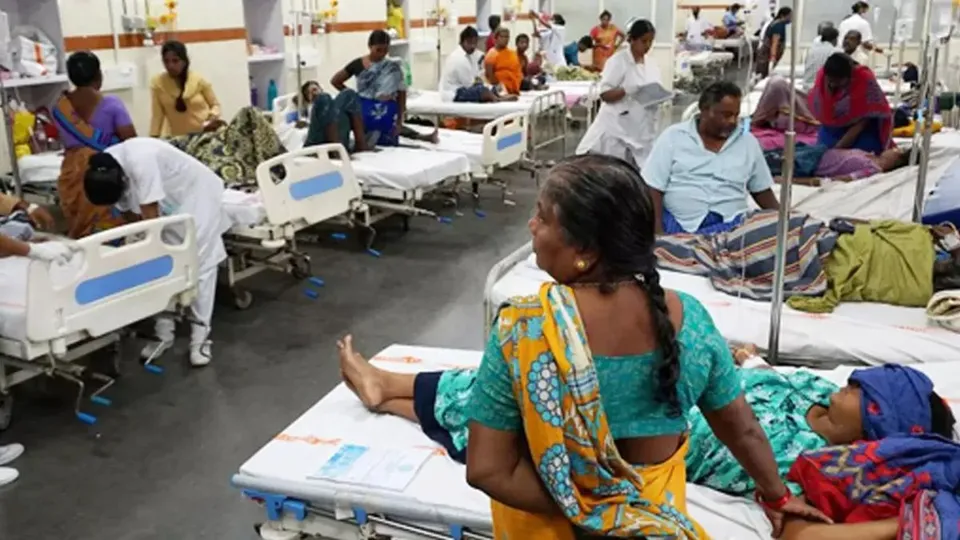 diarrhoea sick indian hospital patients 