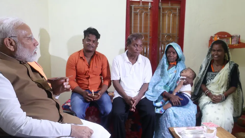 Narendra Modi visited Sabar Sahi slum in Gadakana