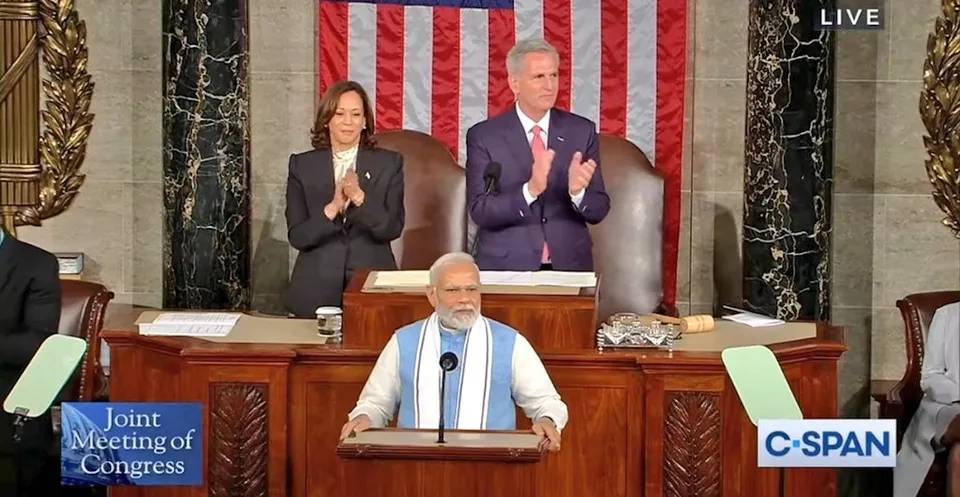 Narendra Modi addresses US Congress
