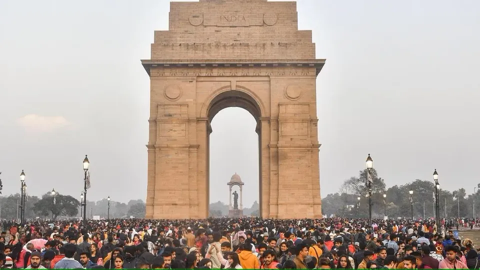 India Gate Republic Day Delhi Traffic