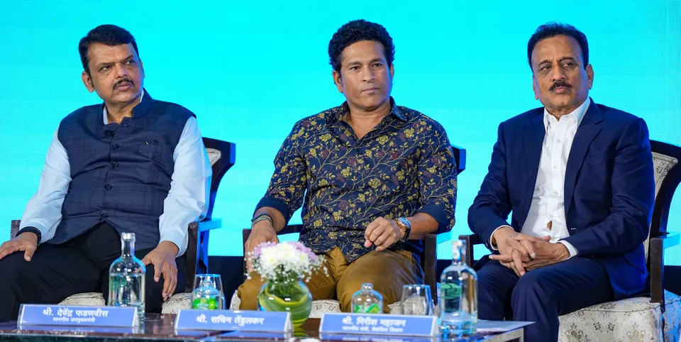 Sachin Tendulkar was announced as Smile Ambassador for Maharashtra's Swachh Mukh Abhiyan, in Mumbai