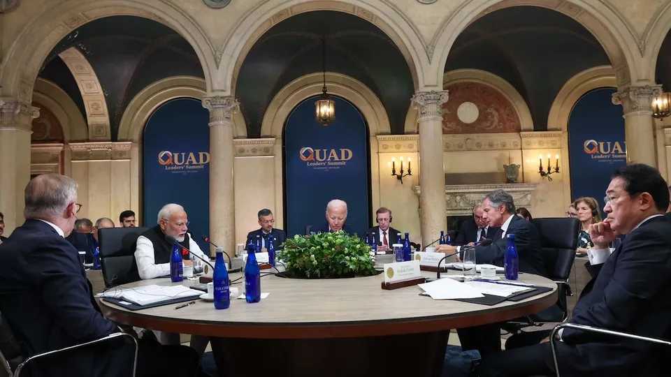 Anthony Albanese Narendra Modi Joe Biden Fumio Kishida Quad Summit