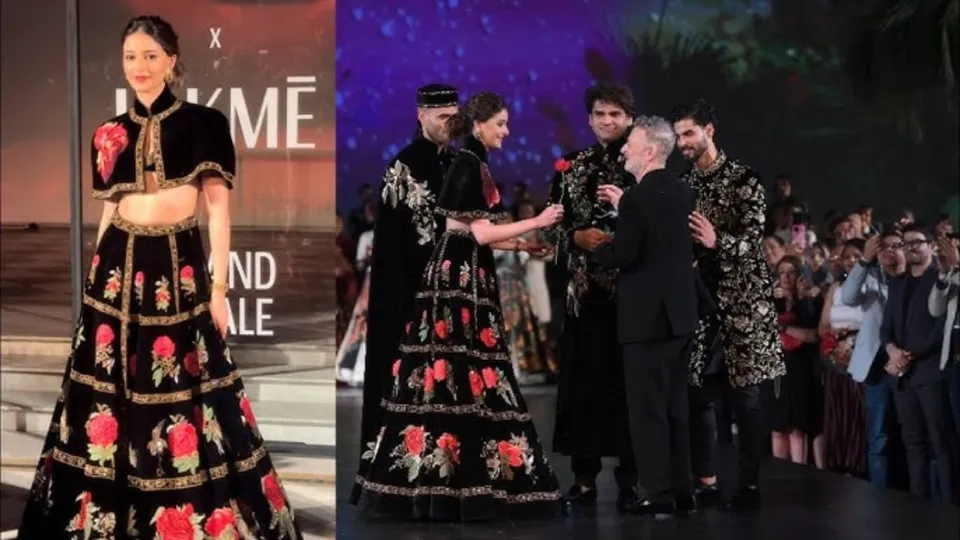 Actor and Lakme muse Ananya Panday showcased Rohit Bal at the Lakme Fashion Week X FDCI 2024