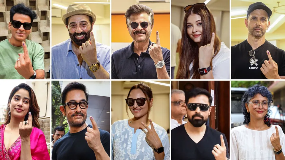 Bollywood stars vote in 5th phase polls