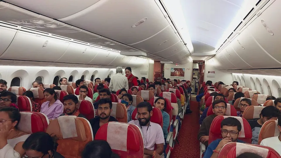 A flight carrying 235 Indian nationals takes off from Tel Aviv, Israel