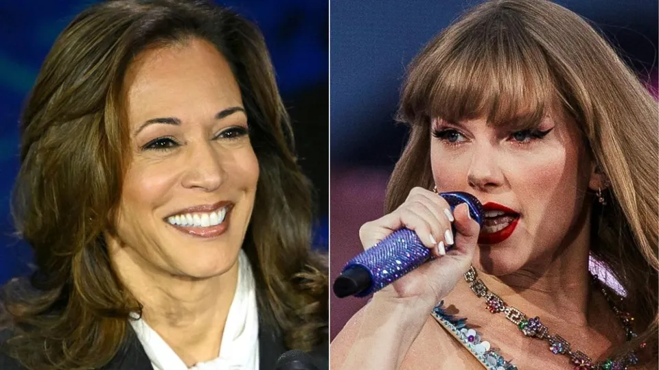 Kamala Harris and Taylor Swift