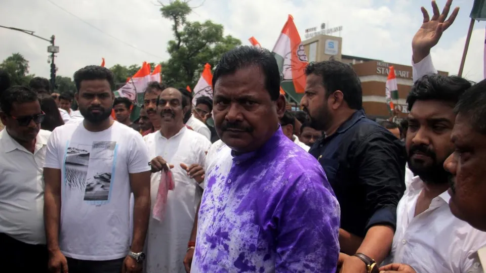 Ink thrown at Odisha Cong chief Sarat Pattnayak