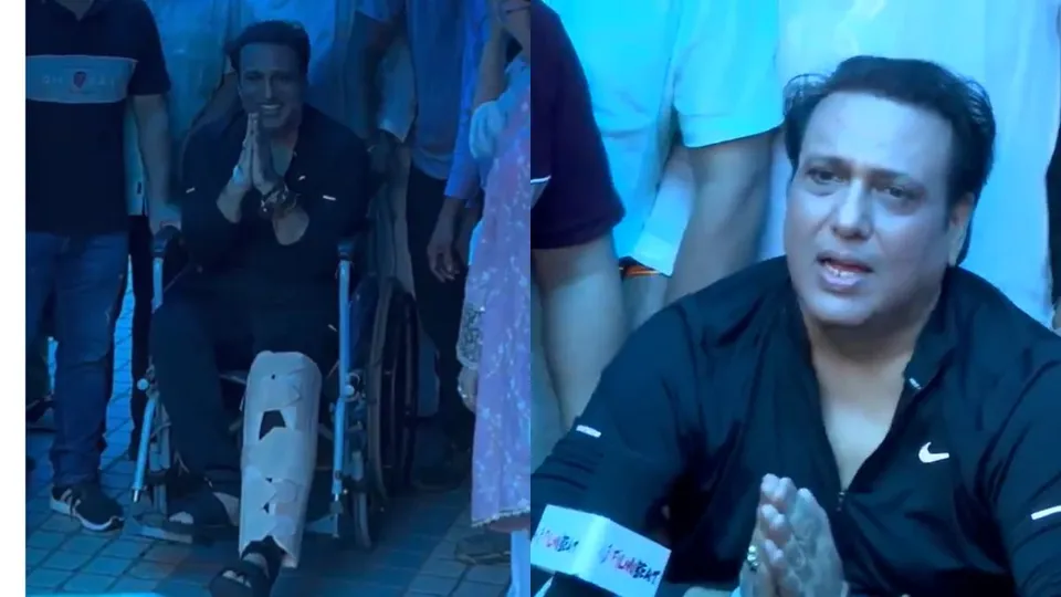 First visuals of Actor Govinda as he gets discharged from the hospital on Friday