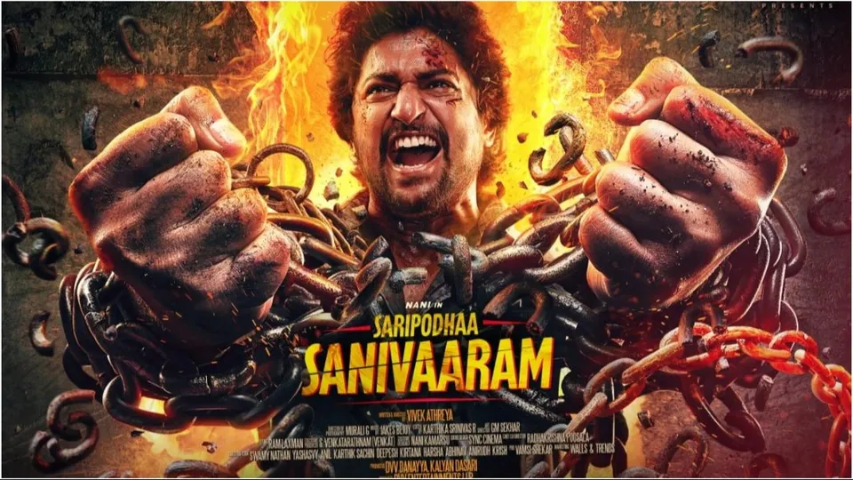 Nani's 31st film has finally got its title as 'Saripodhaa Sanivaram'.