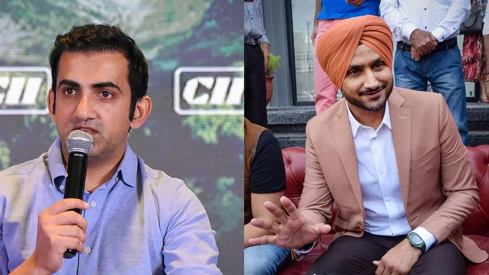 Gautam Gambhir and Harbhajan Singh