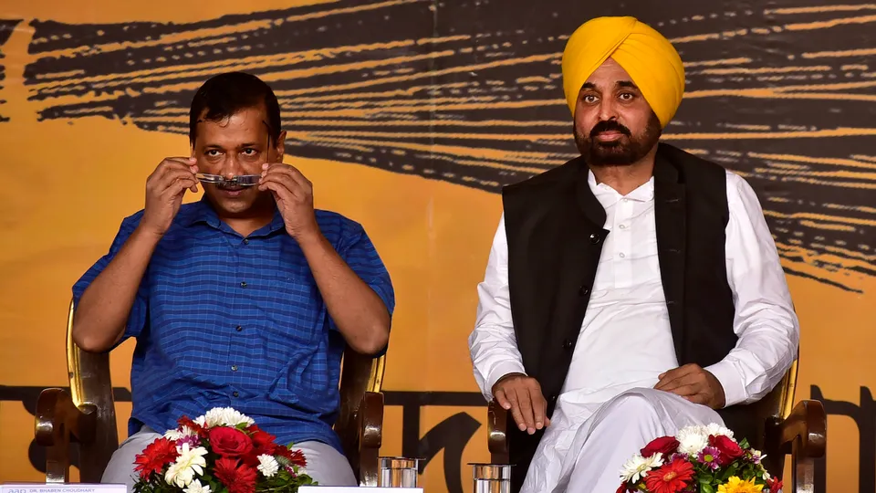 Arvind Kejriwal and Bhagwant Mann