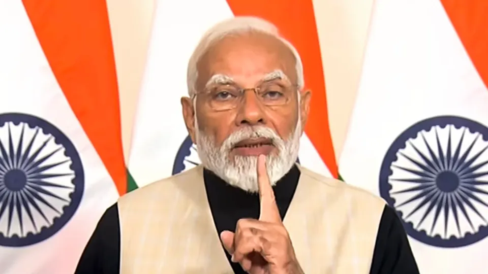 Prime Minister Narendra Modi delivers his remarks on the Interim Budget 2024, in New Delhi