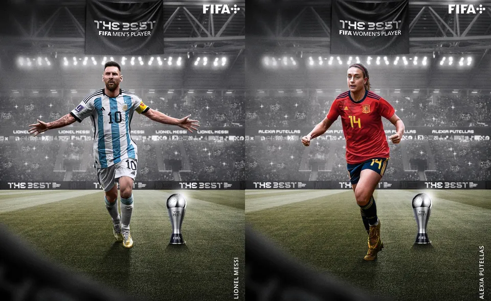 Lionel Messi and Alexia Putellas