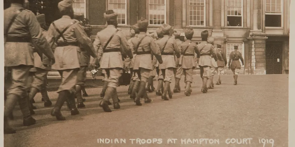 Indian troops at UK palace