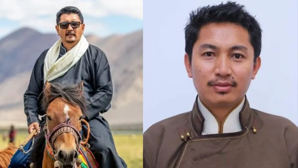 BJP's leader Tashi Gyalson and Congress leader Tsering Namgyal