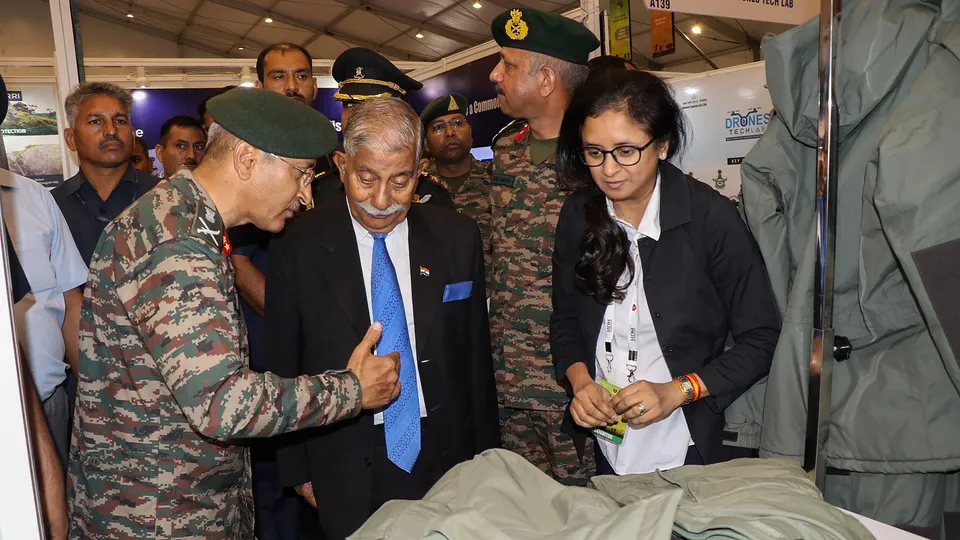 Ladakh Governor Brigadier B.D. Mishra (retd) during the North Tech Symposium 2023 at IIT Jammu